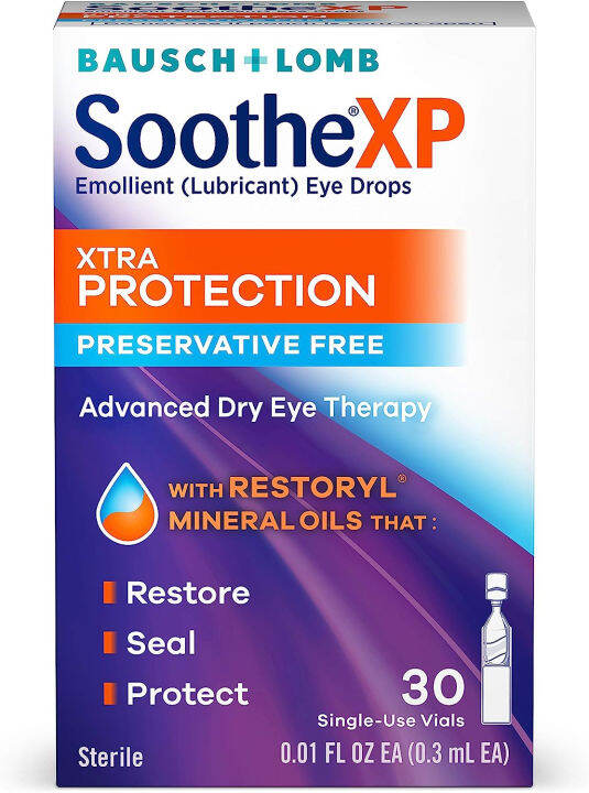 Eye Drops By Bausch And Lomb Lubricant Relief For Dry Eyes Soothe Xp 