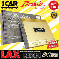 BOSTWICK รุ่นLAX-K800D K Series พาวเวอร์แอมพลิฟายเออร์ MonoBlock Class D 1CH.800 วัตต์ สีทองตัวท้อป  ได้รับการออกแบบและพัฒนาวงจรขนาดเล็กแต่ทรงพลัง