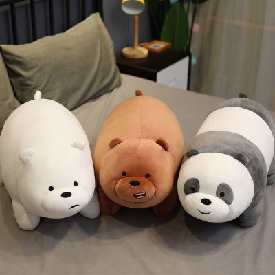 Super cute three naked bear cuddly plush toys, birthday presents