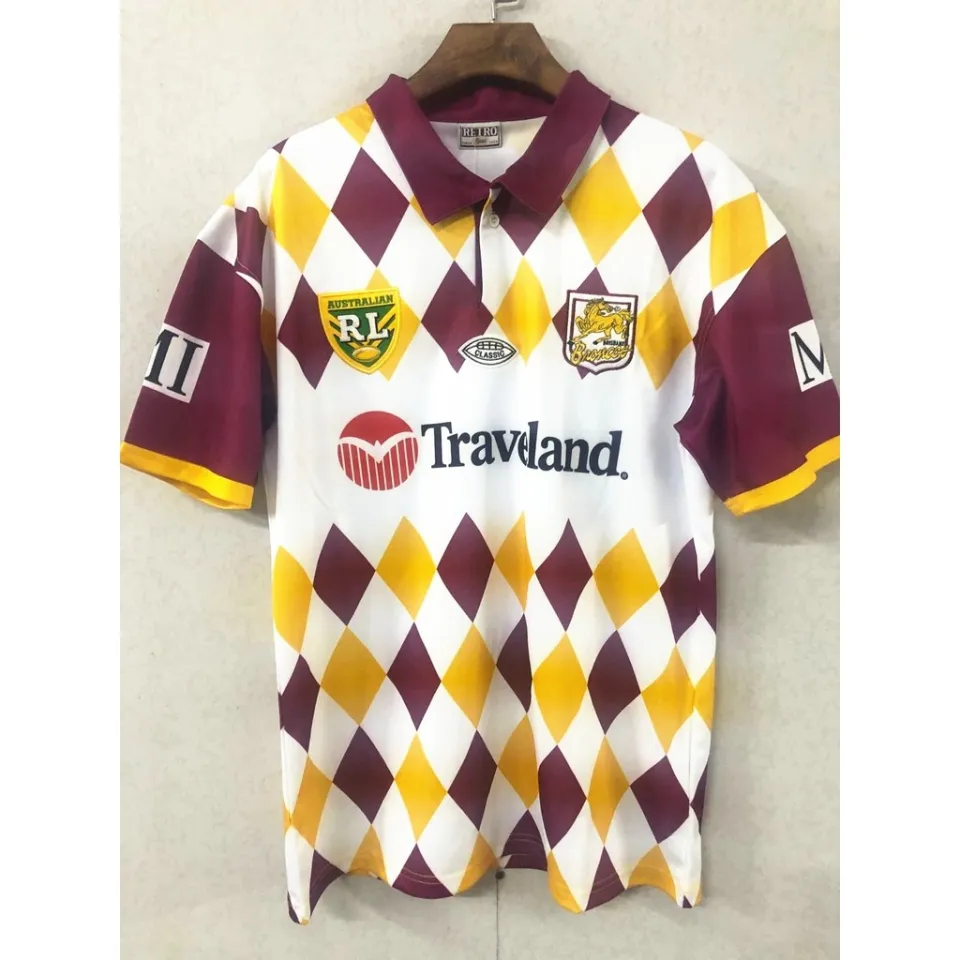 New arrival embroidered jerseys NRL rugby Jersey 2021 Australia Brisbane  Broncos Home away Rugby jerseys shirts shorts Retro shirt