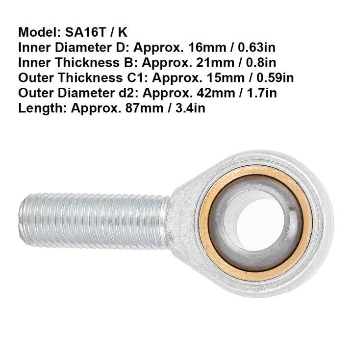 sa16t-แบริ่งแบบประกบ-k-ตลับลูกปืนข้อต่อคันชักแบบประกอบเอง