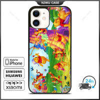 Winnie The Pooh Cartoon Phone Case for iPhone 14 Pro Max / iPhone 13 Pro Max / iPhone 12 Pro Max / XS Max / Samsung Galaxy Note 10 Plus / S22 Ultra / S21 Plus Anti-fall Protective Case Cover