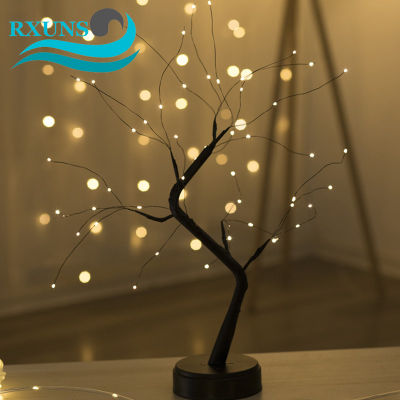 RXUNS 364872108 LEDS Night Light Bonsai Tree Light Gypsophila Lights Home Party Wedding Indoor Decoration Night Light