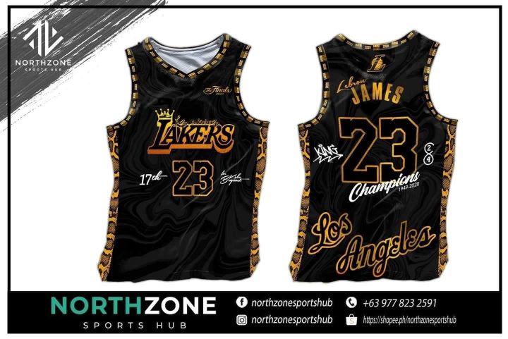 LEBRON JAMES BLACK MAMBA LOS ANGELES LAKERS FULL SUBLIMATED JERSEY