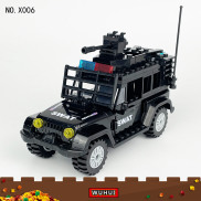 Wuhui 1pc swat đội quân quân đội ww2 đồ chơi xe hơi bộ xếp hình đồ chơi
