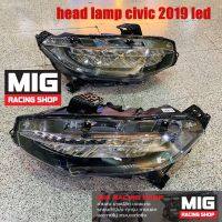 ไฟหน้า honda civic 2019 2020 2021 2022 1.8 full led ไฟเลี้ยววิ่ง ลายตัว Top ปลั๊กตรงรุ่น ไม่ต้องแปลง