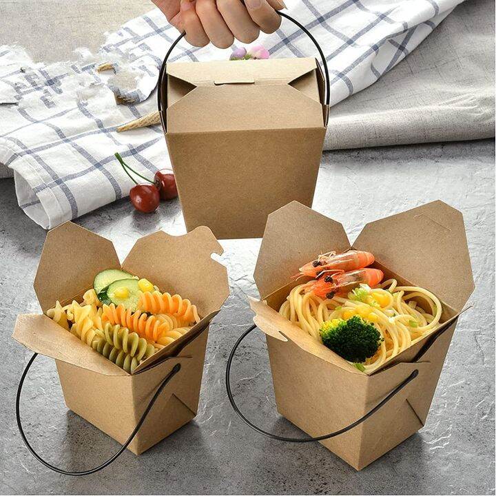 Chinese Takeout Boxes - Clear Plastic