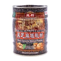 งาดำผสมวอลนัทชนิดชง 408g (益利黑芝麻核桃粉Yi Li Black sesame walnut powder408克 )