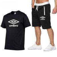 2023 Summer Mens basketball training with UMBRO short sleeve breathable plaid T-shirt and casual shorts men shorts S-2XL