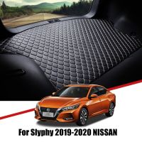 Alas Bagasi Mobil หนังสำหรับ Nissan Sentra ถาดไลเนอร์กระบะ2019 2020 2021อุปกรณ์ตกแต่งรถยนต์ตกแต่ง