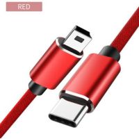 USB C 3.0ถึงสายมินิ USB สาย USB USB C ชายไปยัง Mini B ชายอะแดปเตอร์แปลง OTG ตะกั่วสายสำหรับข้อมูลเครื่องพิมพ์ Macbook สายกล้อง