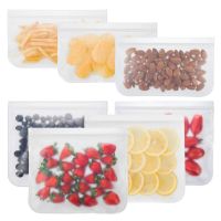 Silicone Food Storage Bag Reusable Stand Up Zip Shut Bag Leakproof Containers Fresh Bag Food Storage Bag Fresh Wrap Bag