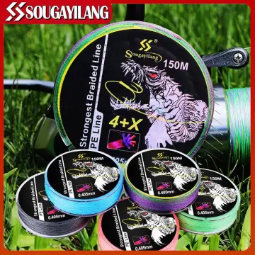 Sougaiilang X4 Fishing Line 150m Durable Multifilament 4 Strands Strong and  Durable Braided Fishing Line 0.10mm-0.40mm 12. 3lb-55. 8 Lb