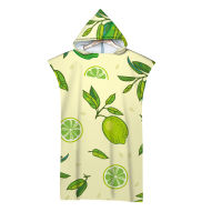 Tropical Vibe Summer Fruits Printing Outdoor Adult Hooded Beach Towel Poncho Bathrobe Towels Women Man Bathrobe AHT4