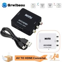 AV to HDMI-compatible Converter Full HD 1080P HDMI2AV RCA Adapter Mini Composite CVBS to HDMI-compatible AV2HDMI Audio