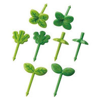 Food Pick - 8 Pack Food Fruit Picks Toothpicks Decoration with Leaf Shapes