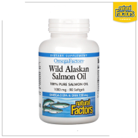 Natural Factors, Wild Alaskan Salmon Oil, 1,000 mg, 90 Softgels