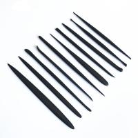 10 Pcs / 1 Set Black Metal Silver Clay DIY Accessories  Dough Decoration Carving Pottery Ceramic Polymer Sculpting Tools Needle