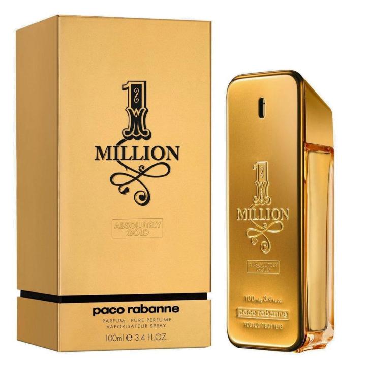 ONE Million Absolutely Gold perfume for Men by Paco Rabanne 100ml EDP ...