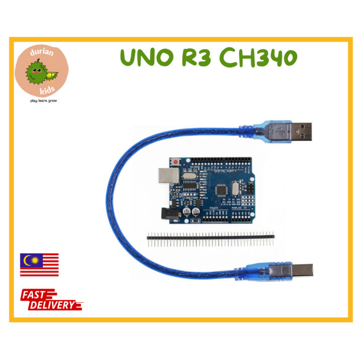 Arduino Uno R3/ Microcontroller R3 Smd Uno- Atmel Atmega 328P V3- Extra 1/0  Pinout | Lazada