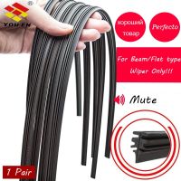 YOUEN 2Pcs/lot Universal AAA Grade Auto Vehicle Insert Soft Rubber Strip Refill For Frameless Wiper Blades 6mm 32 quot; 28 quot;