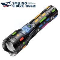 Smilingshark SD5993 ไฟฉาย LED 4500lumens สว่างมาก ซูมได้ พร้อมไฟเรืองแสง หลากสี กันน้ํา สําหรับตั้งแคมป์ ล่าสัตว์ เดินป่า