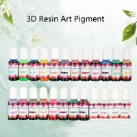 24สีสดใสสูงเข้มข้นแอลกอฮอล์หมึก Pigment อีพ็อกซี่เรซิ่นสีสีย้อมเหมาะสำหรับเรซิ่น Coaster Making