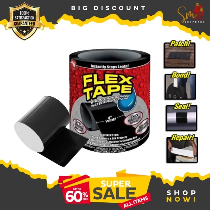 Flex Tape Rubberized Waterproof Tape Original Strong Super Adhesive