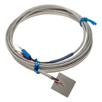 Special Offers FTARL01 K J Type 18*19Mm Lamellar Plate Head 2M Metal Screening Cable Thermocouple Temperature Sensor