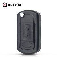 KEYYOU For LAND ROVER Range Rover Sport LR3 Discovery Key Shell Folding 3 Buttons Remote Flip Car Case Styling Shell Replacement