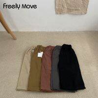 Freely Move Cotton Elastic Waist LOOSE Wide Leg Pants Solid Casual Kids Clothes Spring Summer Trousers 1-6y Korean Bottoms