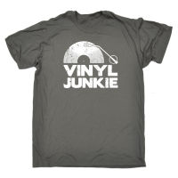 Fashion Mens T Shirt Vinyl Junkie T-SHIRT Classic Dj Retro Joke Classic Music Funny Gift Birthday