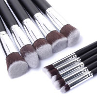 【CW】New Arrive 10 pcs Synthetic Kabuki Makeup Brush Set Cosmetics Foundation blending blush makeup tool