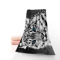 【jw】✴  Custom Tiger Printed Cotton Face/Bath New Microfiber Fabric Beach Shower 11-27