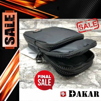 กระเป๋าผ้า A DAKAR 0611 ใบใหญ่ ร้อยเข็มขัด พร้อมสายสะพาย ซิปเยอะ เคลือบ สุดเท่ ผลิตจากผ้าร่ม อย่างดี จัดส่งสินค้ารวดเร็วทันใจ