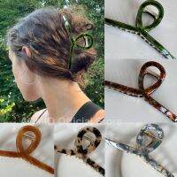 【YF】☢✉  2023 Fashion Hair Claw Acetic Hairpin for Large Clip Crab Womens Tough Colorful Accessories