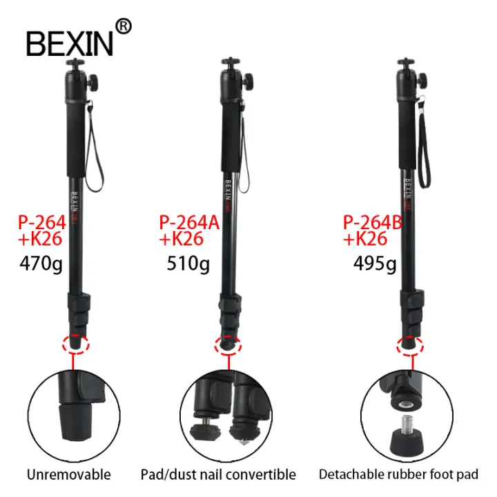 bexin-escopic-handheld-pole-walk-stick-lightweight-video-dslr-camera-stand-ball-head-monopod-unipod-for-canon-nikon-fuji