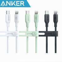 Anker 541 USB-C สายเคเบิลหลอดไฟ3ft ตัวชาร์จไฟสำหรับ iPhone เร็วแบบไบโอไบโอที่ผ่านการรับรอง MFi