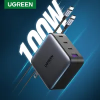 UGREEN 100W GAN Type-C and USB C 3C1A Fast Charging Adapter for iPhone Vivo MacBook Pro Laptop iPad