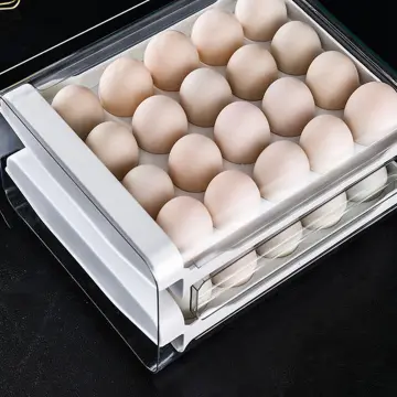 Egg Holder Tray- Countertop Stackable Egg Rack For Fresh Eggs