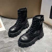 รองเท้า Caohuatang3Martin สำหรับผู้หญิง,รองเท้าบู้ท Sepatu BOOT Pendek เชลซีหนาสวมใส่ได้หลายโอกาส Largecaohuatang3