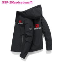 Asdsadsaaff Jaqueta Casual Masculina Com Capuz Zíper Roupa De Montanhismo Casaco Impermável Esportes Ao Livre Pesca Nova Marca Primavera E Outono