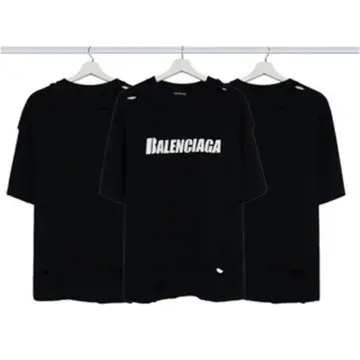 BALENCIAGA tshirt in cotton blend  Blue  Balenciaga tshirt 612965TLVB3  online on GIGLIOCOM
