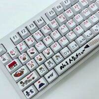 【 Keycap เท่านั้น】พวงกุญแจซาชิมิแซลมอน123ปุ่ม OEM PBT โปรไฟล์การระเหิดสำหรับปรับแต่งคีย์บอร์ดแบบกลไก Keychron/RK61/GK61/Anne Pro 2