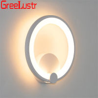 12W Led Indoor Wall Lamp Sconces Modern Aluminum Wall Light White Ring loft Bedside Luminaria Bathroom Mirror Light AC85-265V