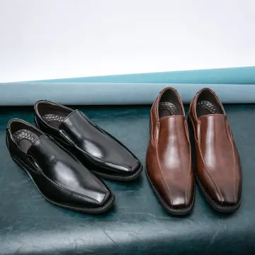 Pure leather clearance slip on shoes