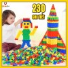 Đồ chơi trẻ em túi 230 hạt xếp hình nhựa nguyên sinh an toàn nhiều màu sắc - ảnh sản phẩm 1