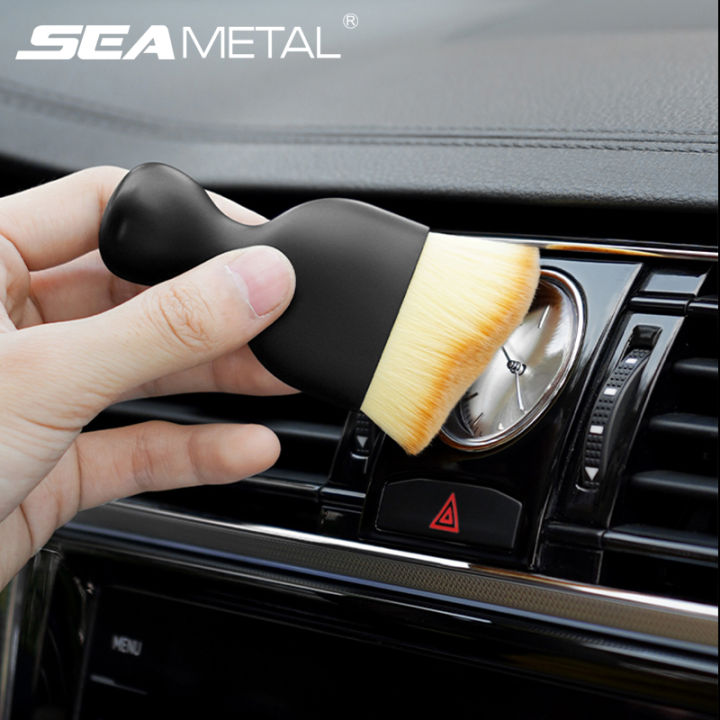 1PC Car Dust Removal Small Cloth, Car Soft Brush Cleaning Brush, Mini Brush  Dust Removal Brush, Dust Remover, Nanofiber Car Interior Accessories