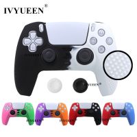 IVYUEEN แผ่นป้องกันการลื่นสำหรับตัวควบคุม Playstation 5 PS5เคสซิลิโคนที่จับสำหรับ Gamepad Dualsense Mixcolor Cover