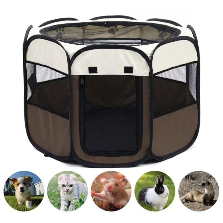 dog-house-portable-folding-tent-octagonal-cage-for-cat-tent-playpen-puppy-kennel-outdoor-big-dogs-house